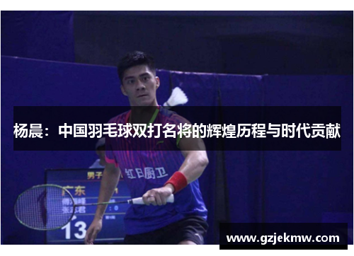 杨晨：中国羽毛球双打名将的辉煌历程与时代贡献